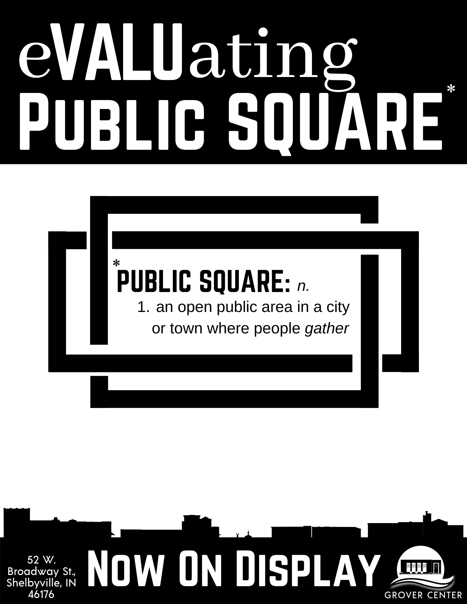 Evaluating Public Square Advert Poster